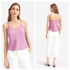 Everlane Japenese Go Weave V Neck Tank Top Magenta Size 6